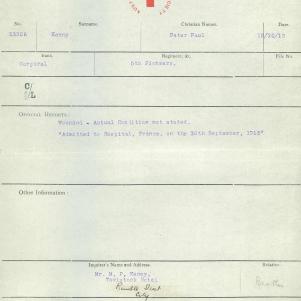 Soldier packet page