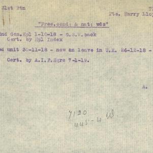 Soldier packet page