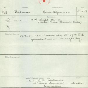 Soldier packet page