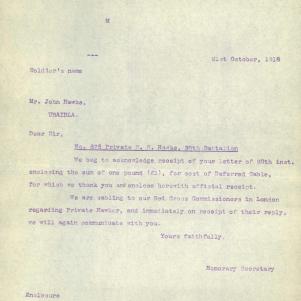 Soldier packet page