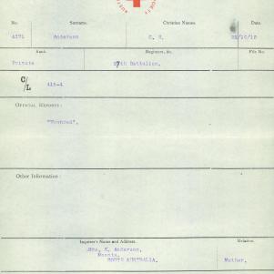 Soldier packet page