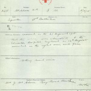 Soldier packet page
