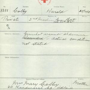 Soldier packet page
