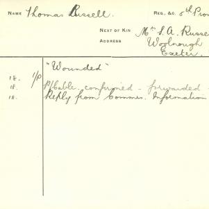 Soldier packet page