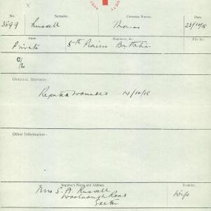 Soldier packet page