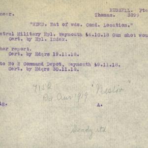 Soldier packet page