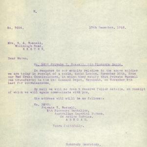 Soldier packet page