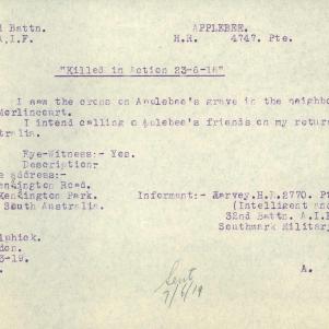 Soldier packet page