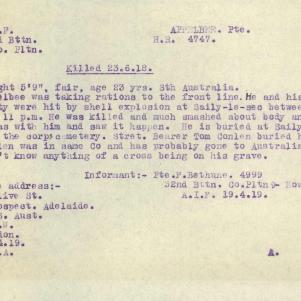 Soldier packet page