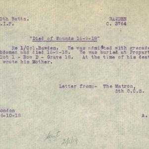 Soldier packet page