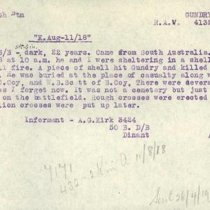 Soldier packet page