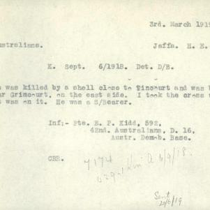Soldier packet page