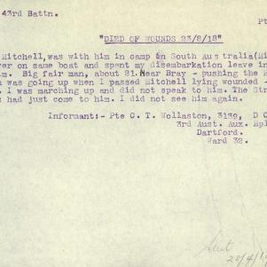 Soldier packet page