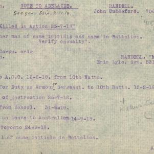 Soldier packet page