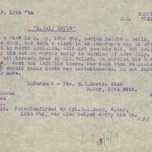 Soldier packet page