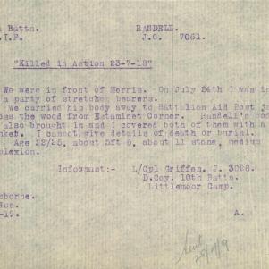 Soldier packet page