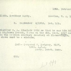 Soldier packet page