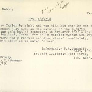 Soldier packet page
