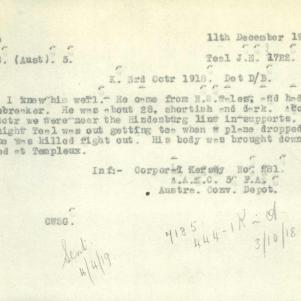 Soldier packet page