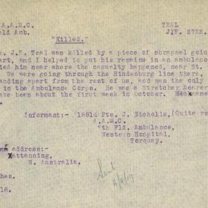 Soldier packet page