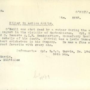 Soldier packet page