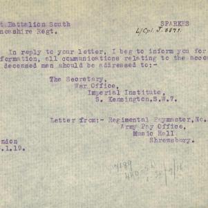 Soldier packet page