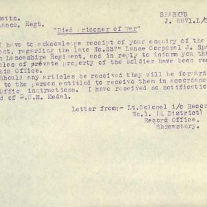 Soldier packet page