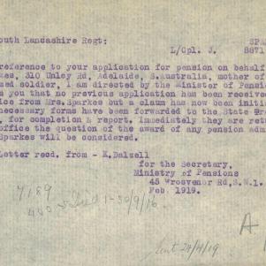Soldier packet page