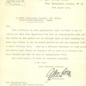 Soldier packet page