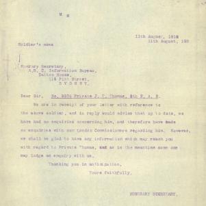 Soldier packet page