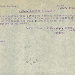Soldier packet page