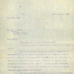 Soldier packet page