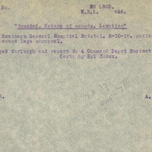 Soldier packet page