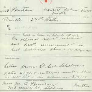 Soldier packet page