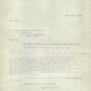 Soldier packet page