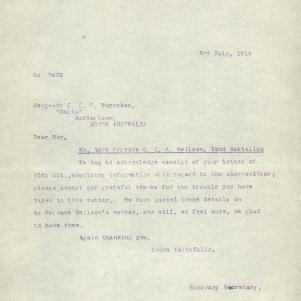 Soldier packet page
