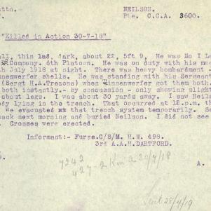 Soldier packet page