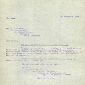 Soldier packet page