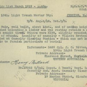 Soldier packet page