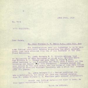 Soldier packet page