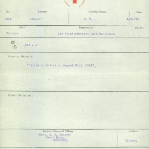 Soldier packet page