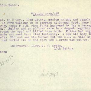 Soldier packet page
