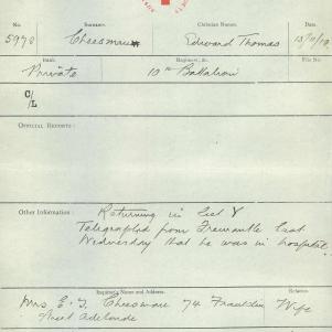 Soldier packet page