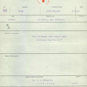 Soldier packet page