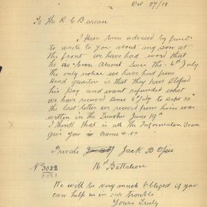 Soldier packet page
