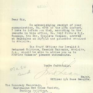Soldier packet page