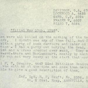 Soldier packet page