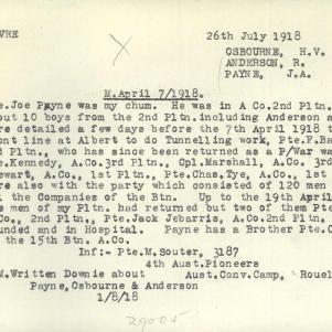 Soldier packet page