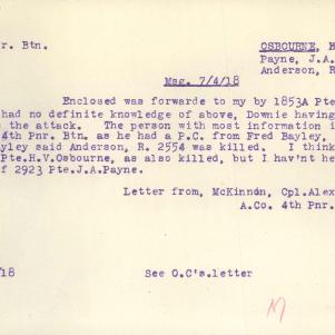 Soldier packet page