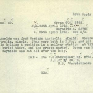 Soldier packet page